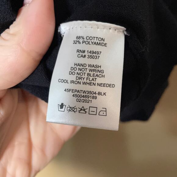 Favorite Daughter Twist Front Cutout T-Shirt Top Black XL - Picture 9 of 9